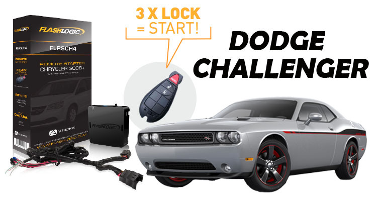 Flashlogic Remote Start for 2014 Dodge Challenger Tip-Start Coupe Plug And Play