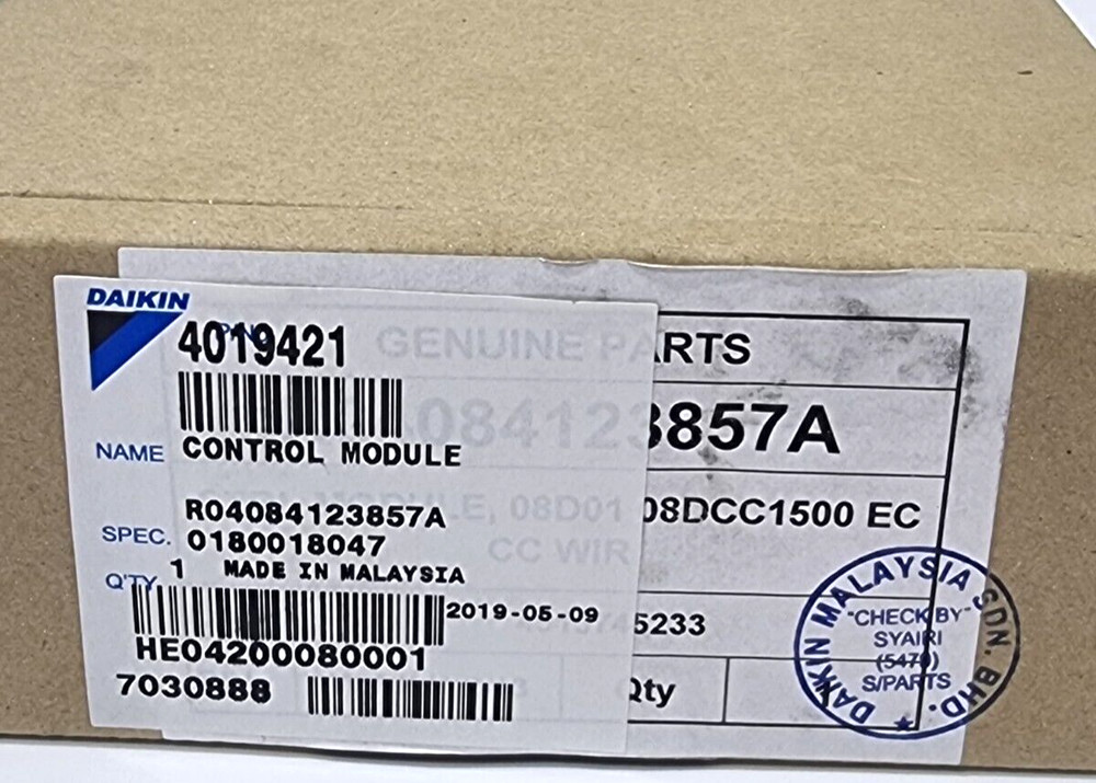 DAIKIN 4019421 Control Module Board 08DCC1500-R0