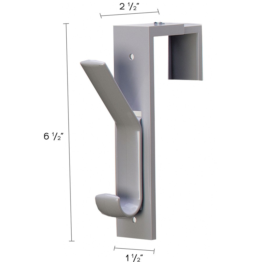 Deflect-o Partition Hook - 2 Hook - Gray (DEF3680909)
