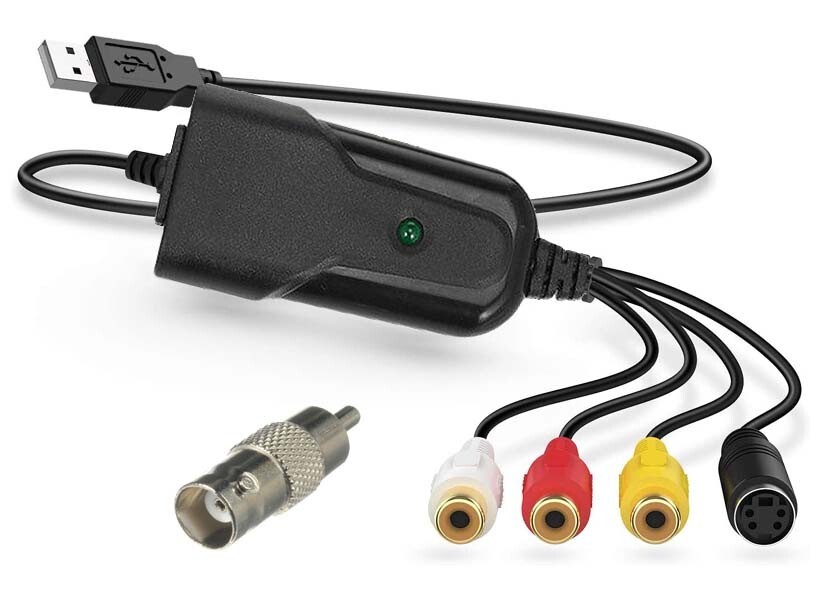 USB 2.0 Video Frame Grabber W/ Composite RCA BNC S-Video Inputs