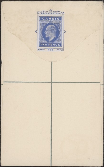 GAMBIA, 1902. Registered Letter H&G 1, Mint