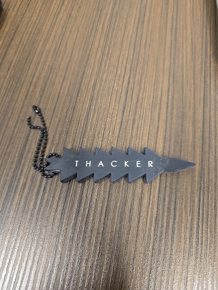 Thacker Logo BLACK KeyRing Purse Assessory New