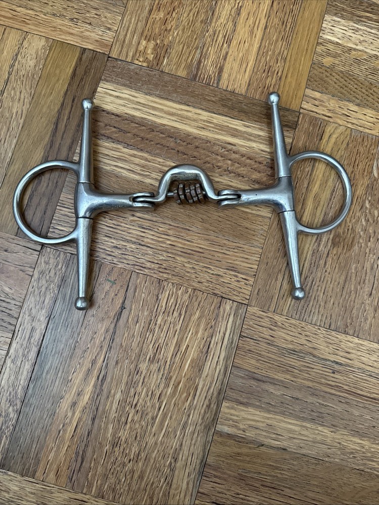 Full Cheek Copper Roller Single Joint Snaffle Bit 5”