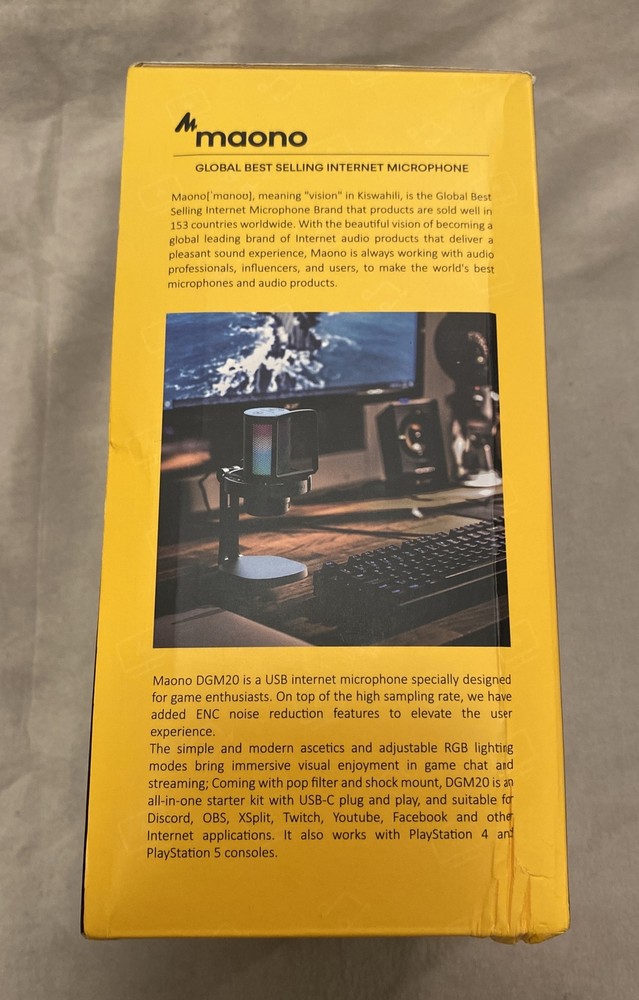 GAMING USB MICROPHONEWITH NOISE CANCELLING DGM20