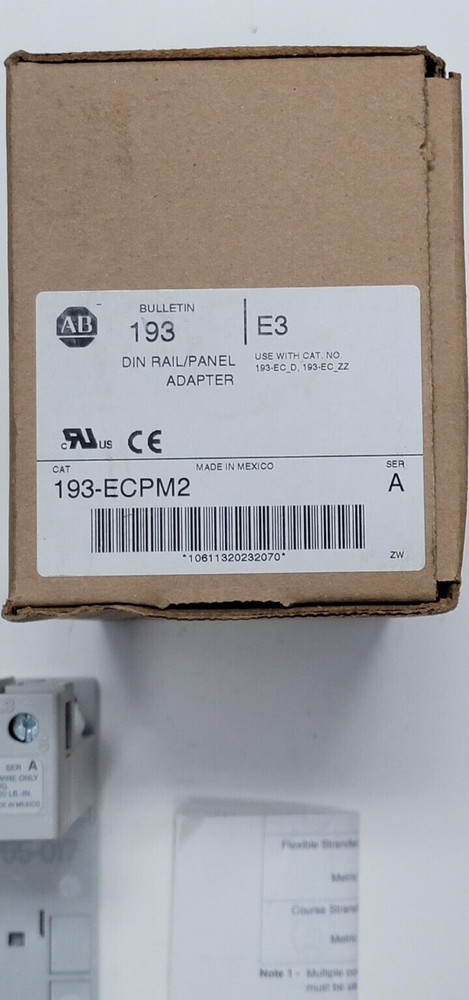 Allen Bradley AB 193-ECPM2 DIN Rail Panel Adapter