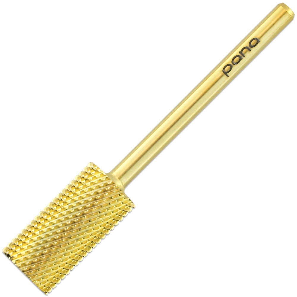 Professional Gold Large Barrel Nail Drill Bit Medium Grit