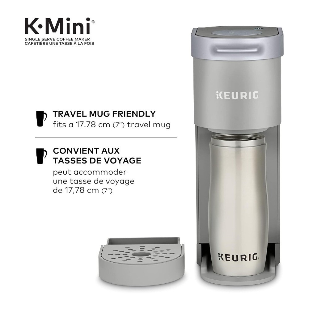 Keurig K-Mini Plus Single Serve Coffee Maker - Studio Gray (Refurbished)