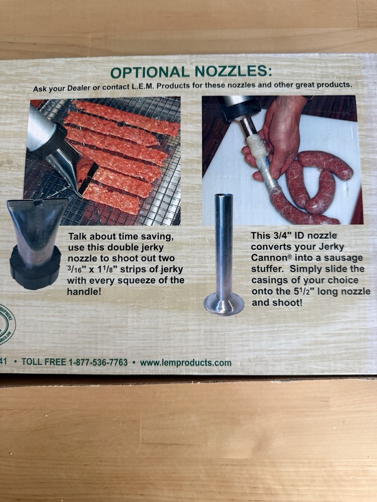 LEM Jerky Cannon – Complete Kit w/ Nozzles, Brush & Box