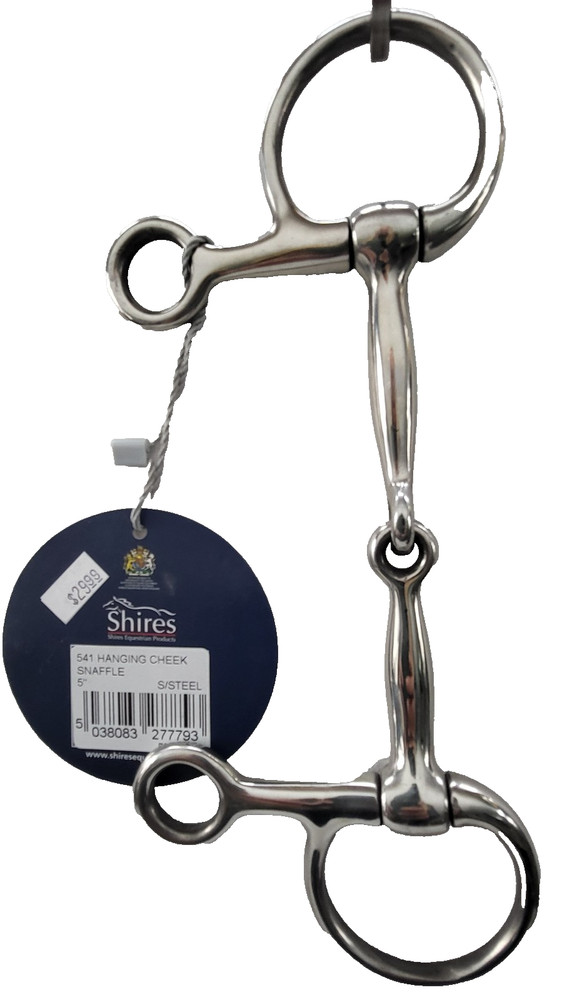 Shires Hanging Cheek Snaffle 5 Inch Bit