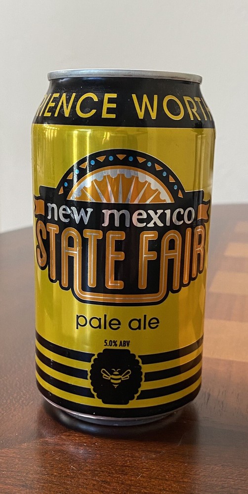Marble Brewery New Mexico State Fair pale ale Empty Beer Can Bottom Opened 
