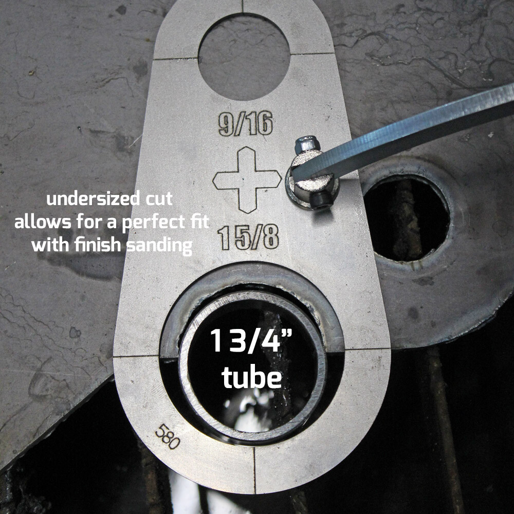 Plasma Stencil - Circle PRO upgrade - Cutter Guide - 5 pc. kit