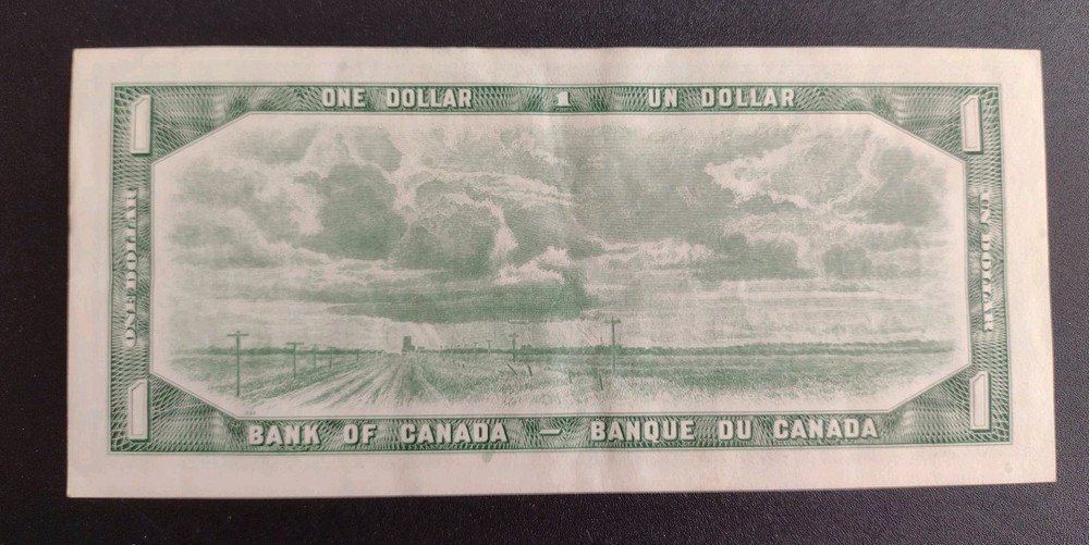 1954 Canada 1 Dollar Banknote -Better Grade- V361