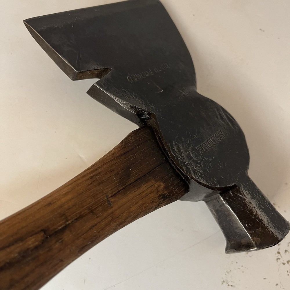 Vintage ECLIPSE half Hatchet - Shingling Carpenters Hammer Original Handle