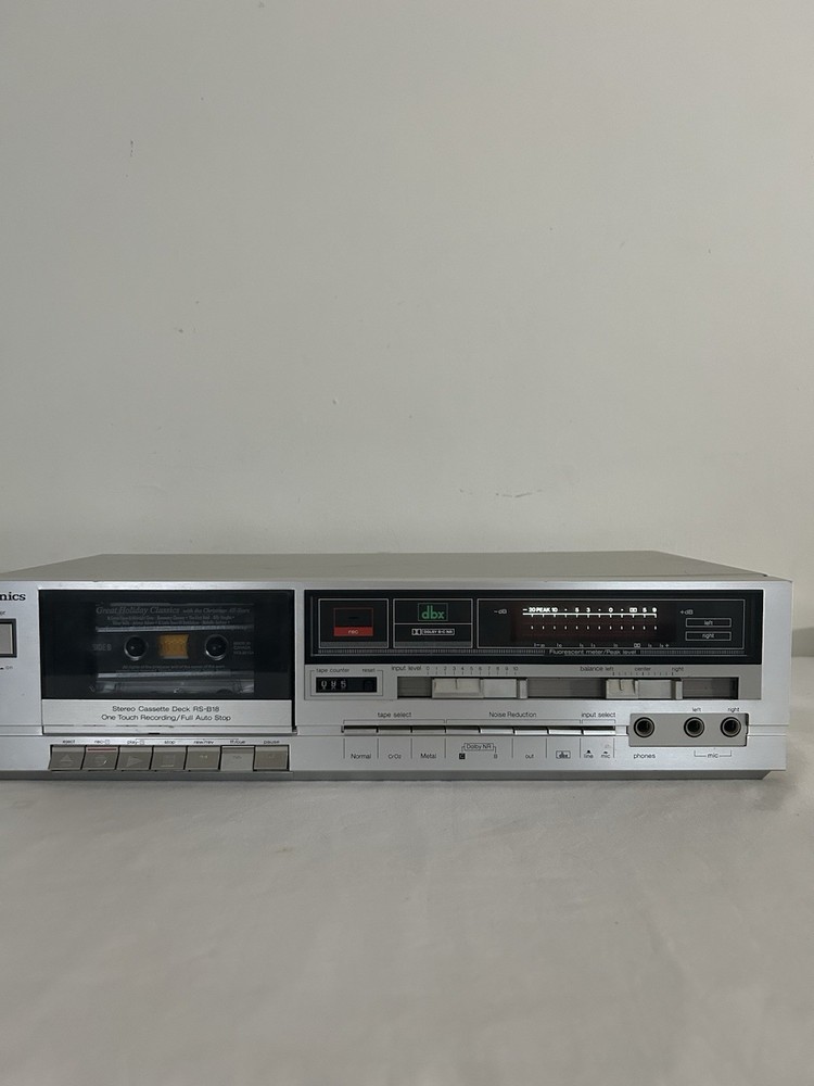 Technics RS-B18 Cassette deck Silver Edition TESTED WORKING Decent Condition