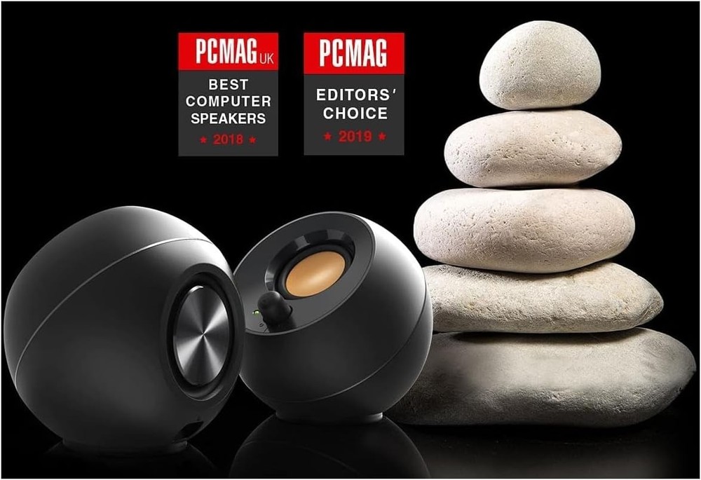 Creative Pebble USB-Powered 2.0 Desktop Speakers (Black) - NEW
