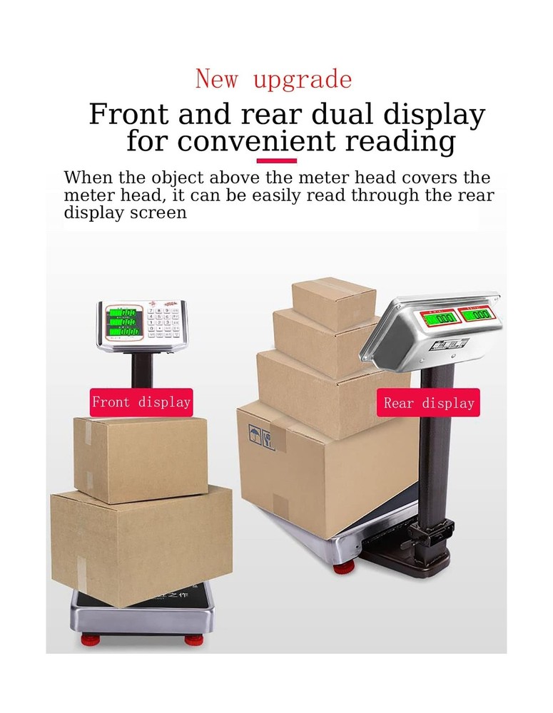 660lb Floor Weight Computing Postal Scale - Digital Large Platform Scale LB/K...