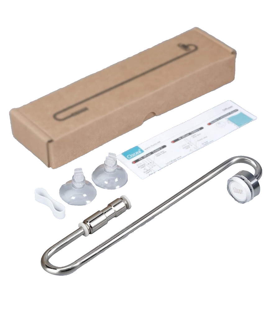 CO2 Diffuser Atomizer with Integrated Check Valve Stainless Steel Aquarium Fish