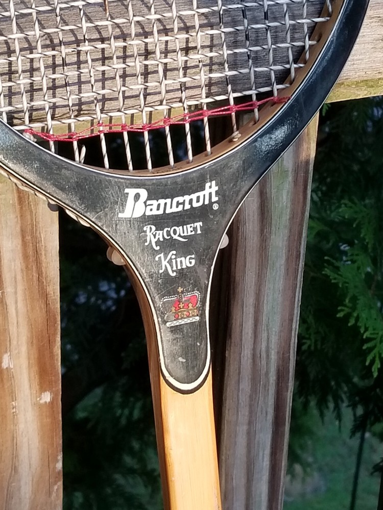 VINTAGE BANCROFT SQUASH RACQUET KING BAMBOO