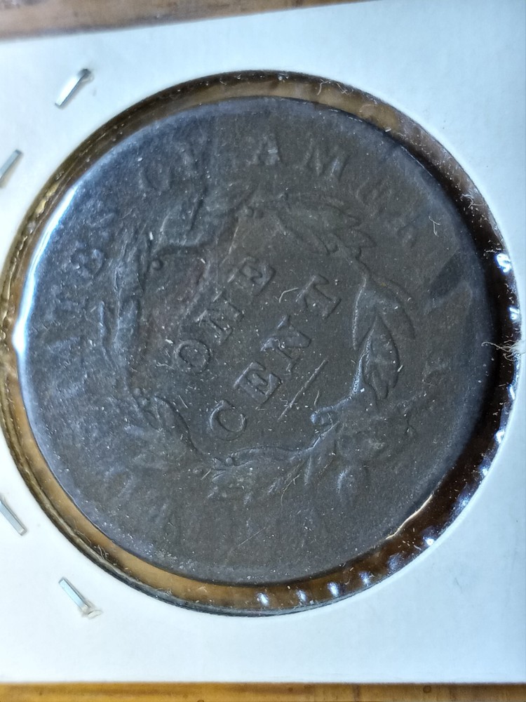 1833 Large Cent Dies Rotated 45 Degrees
