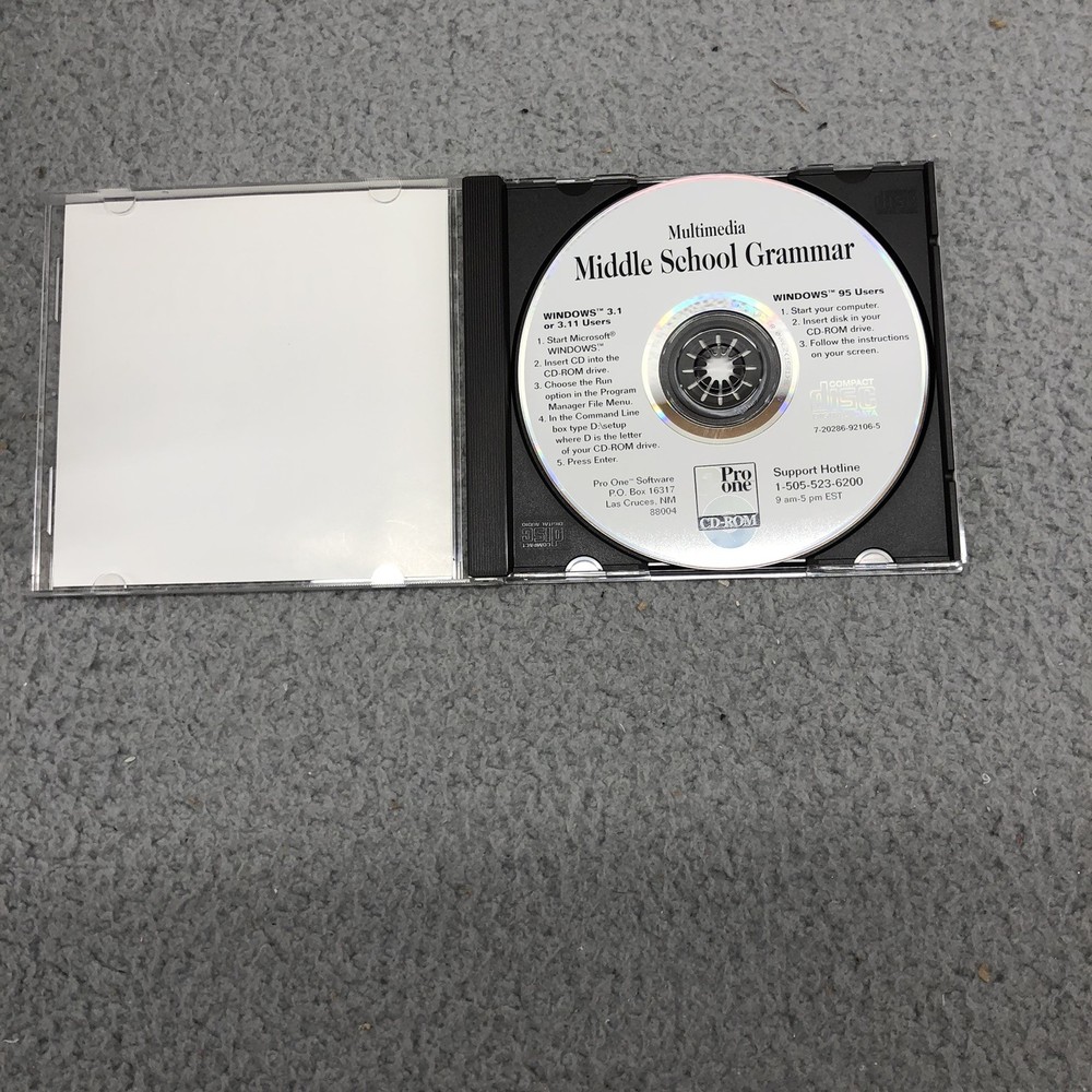 Multimedia Middle School Grammar WITH INTERACTIVE VIDEO (CD, 1995)