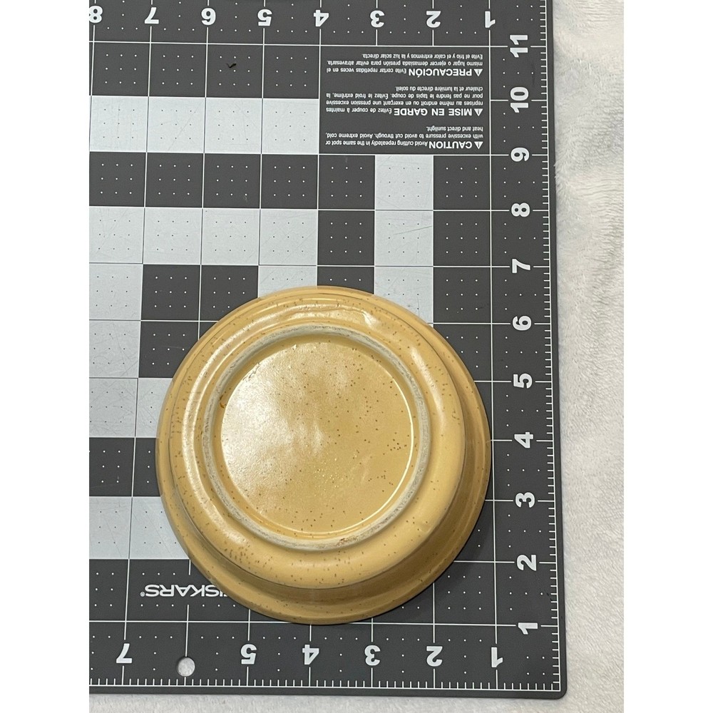 Yellow Speckled Ceramic? Bowl Baking Dish Casserole Bowl