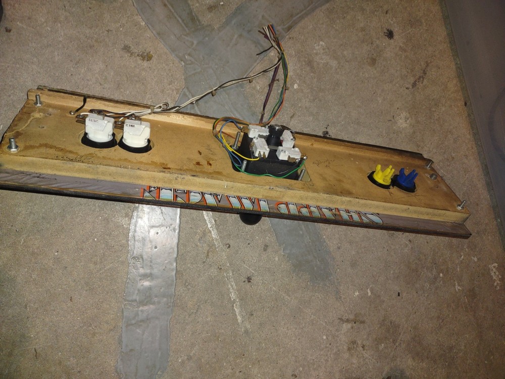 time pilot arcade cabinet control panel #1308