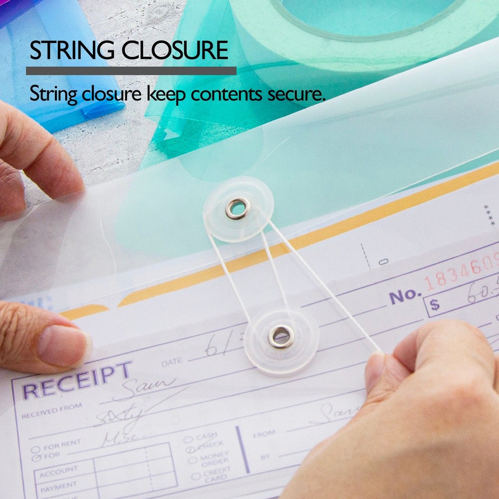 BAZIC Coupon / Check Size String Envelope (3/Pack), pack of 24