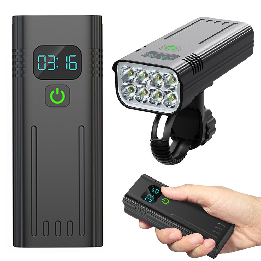 LED Bike Light USB Rechargeable Bicycle Front Headlight Waterproof Super Bright
