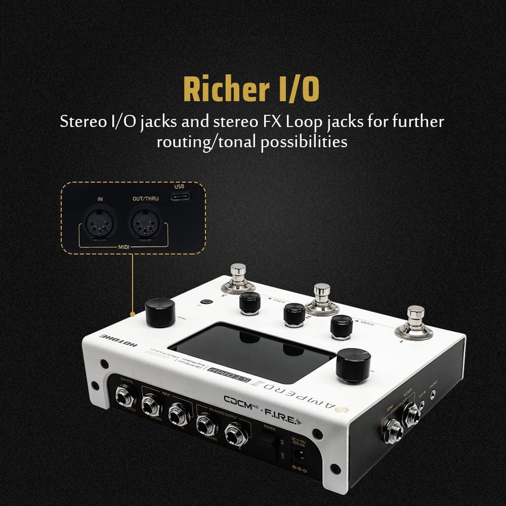 HOTONE Guitar Multi Effects Processor Multi Effects Pedal Touch Screen Guitar...