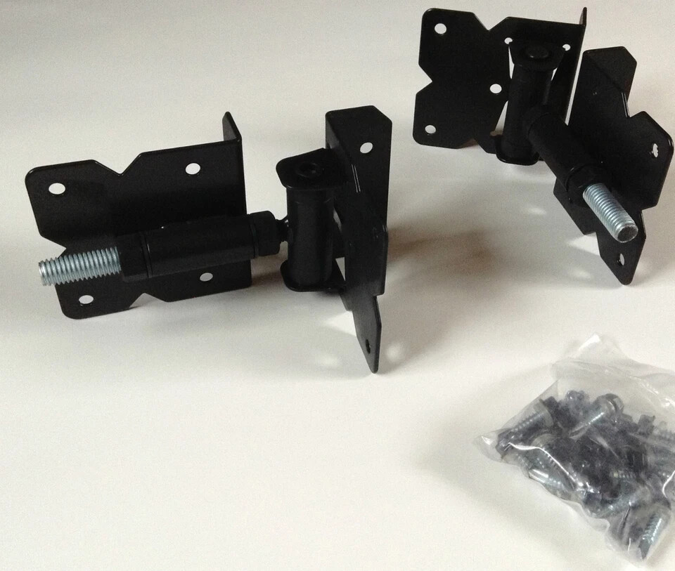 NEW! Vinyl Fence Gate Hinges (Black)