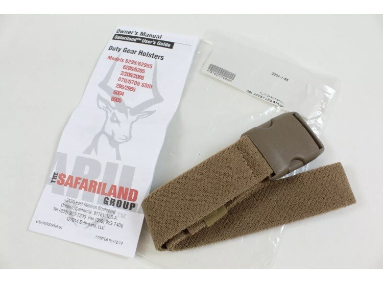 NEW Safariland 3004-1 Replacement Elastic Single Leg Strap UBL Drop Modification