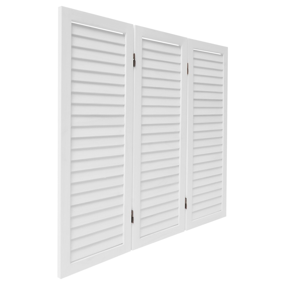 Room Divider Privacy Screen Foldable Partition Stand 3 Panel White USA