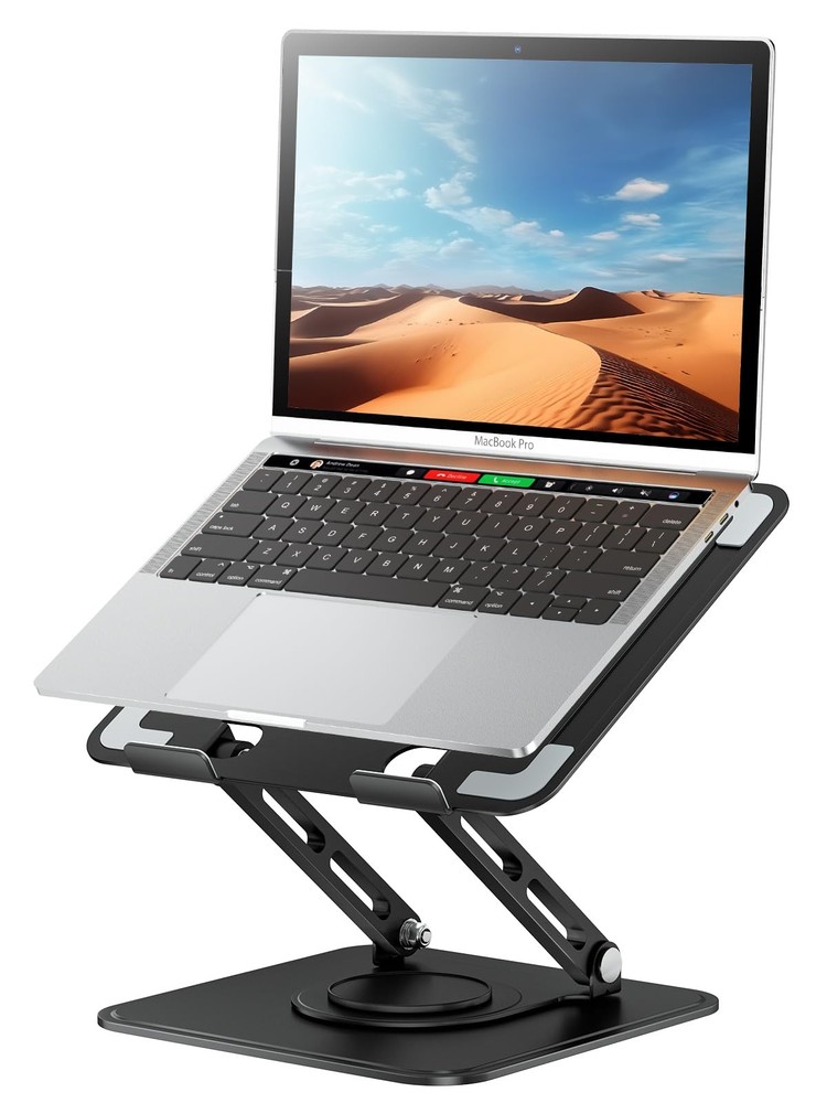 Tonnee Laptop Stand Desk Adjustable Computer Stand Holder 360° Rotating Base Erg