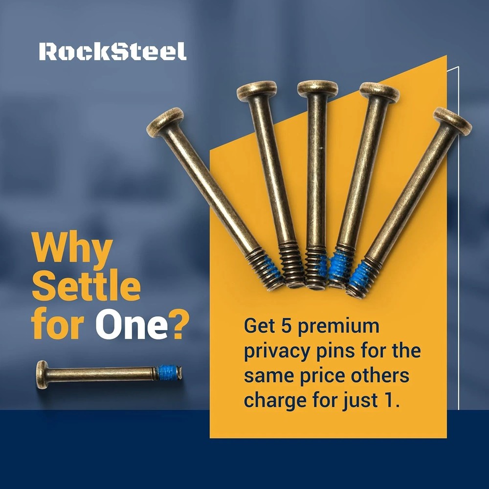Door Lock Pin for Emtek Doors | (5 Pack) Privacy Lock Push Pin Replacements for