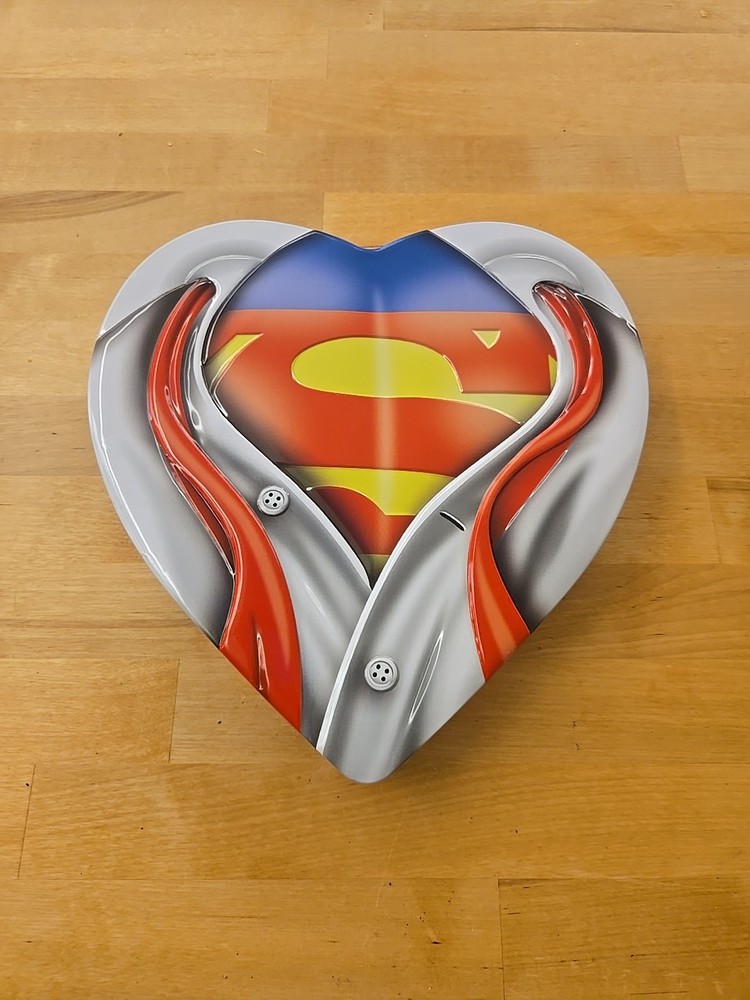Clark Kent Superman  Container DC Comics Heart Shaped Tin Only