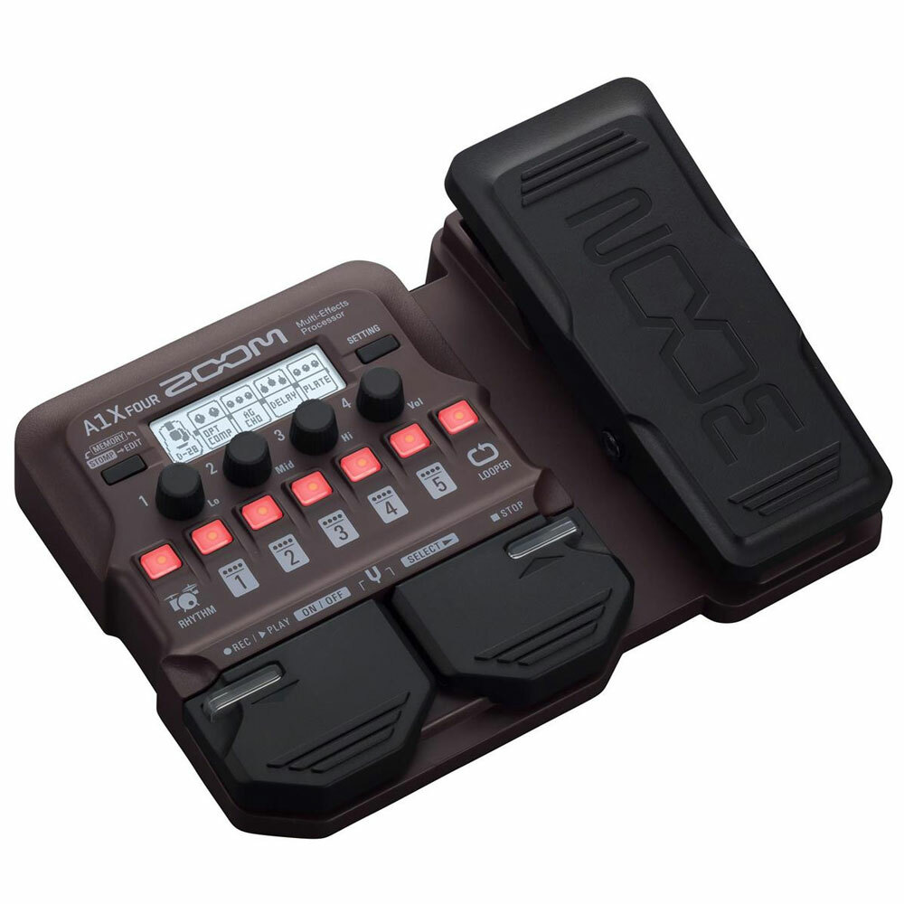 Zoom A1X FOUR Acoustic Instrument Multi-Effects Processor with Expression Pedal