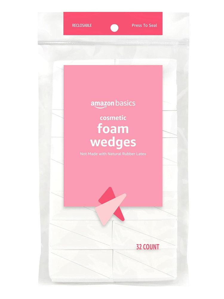 Cosmetic Rectangular Foam Wedges for Makeup Application and Blending, 192 Count