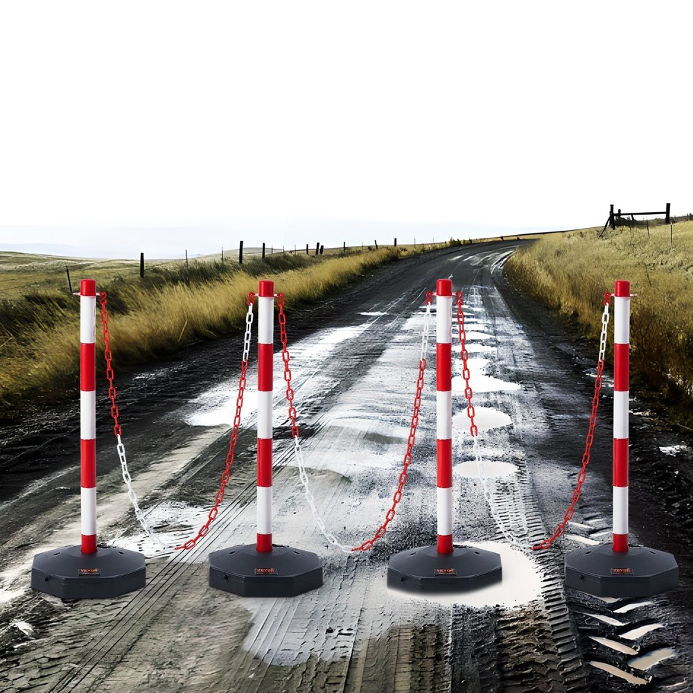 Adjustable Traffic Delineator Post Cones;4 Pack;Traffic Safety Delineator Barrie