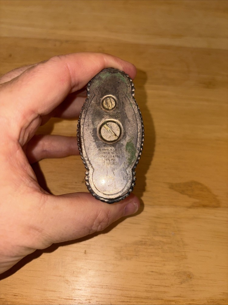 Vintage Ronson Metal Table Lighter. UNTESTED - DIANA