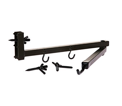 HME Better Tree Stand Bow Hanger with Accessory Hooks and Mounting Screws