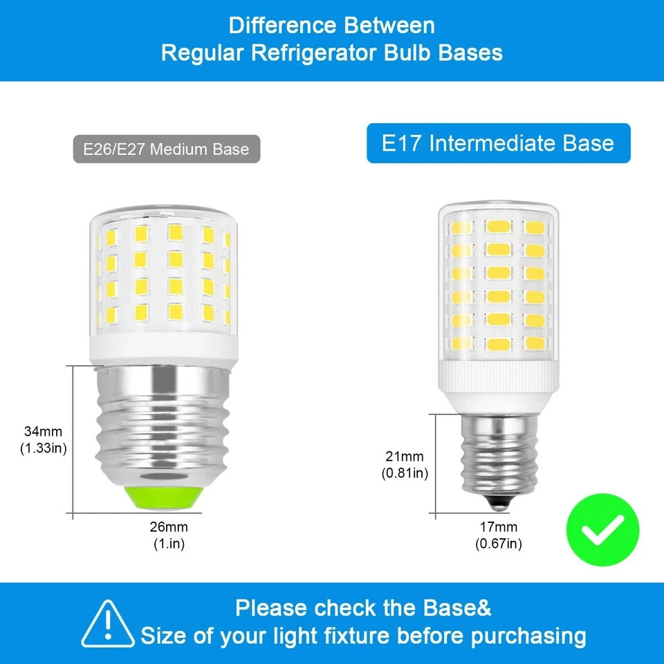 Freezer Light Bulb Replacement Kei D28a Kel 2811 E17 Led Bulb Intermediate Ba