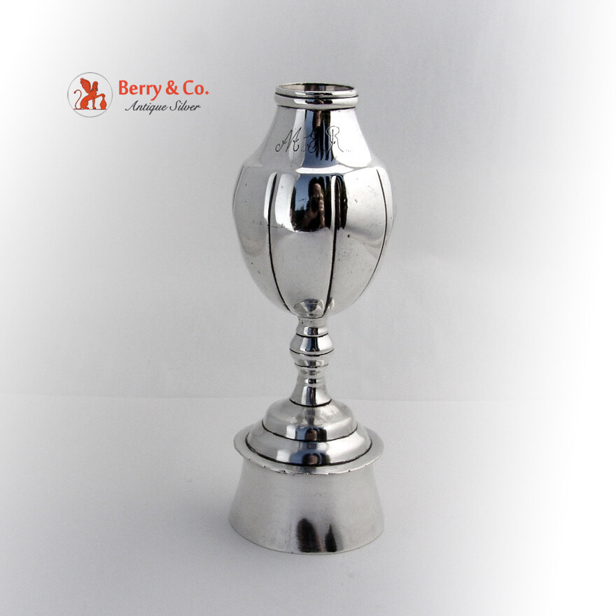 Mate Cup Spanish Colonial Silver Capstan Base Fluted Body 1750
