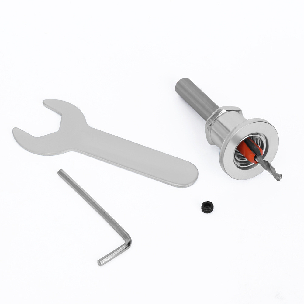 5 PIECE 8mm Adjustable Counterbore Countersink Drills Bits- DEPTH STOP Drill Bit