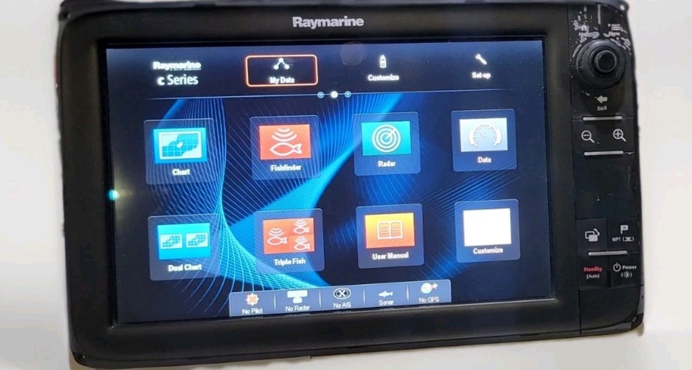 Raymarine E70014 C127 Chart Plotter Multi-Function Display Sonar MFD Fishfinder