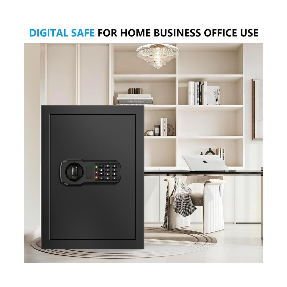 3.4 Cub Large Fireproof Safe Home, Digital Home Safe Box Fireproof Waterproof...