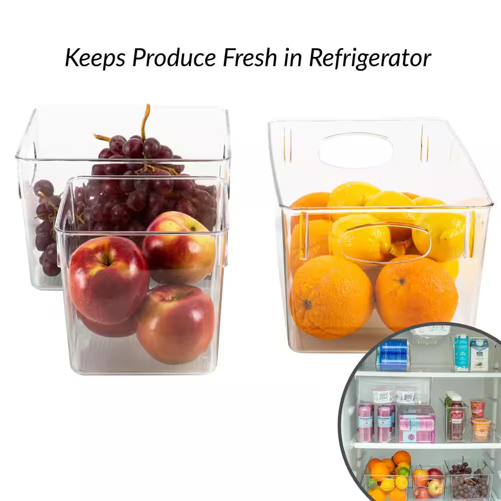 Small Square Horizontal Organizer in Clear