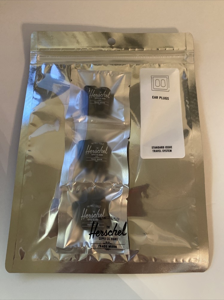 Herschel Standard Issue Ear Plugs, Black, “Quiet Down”, 3pairs, SEALED