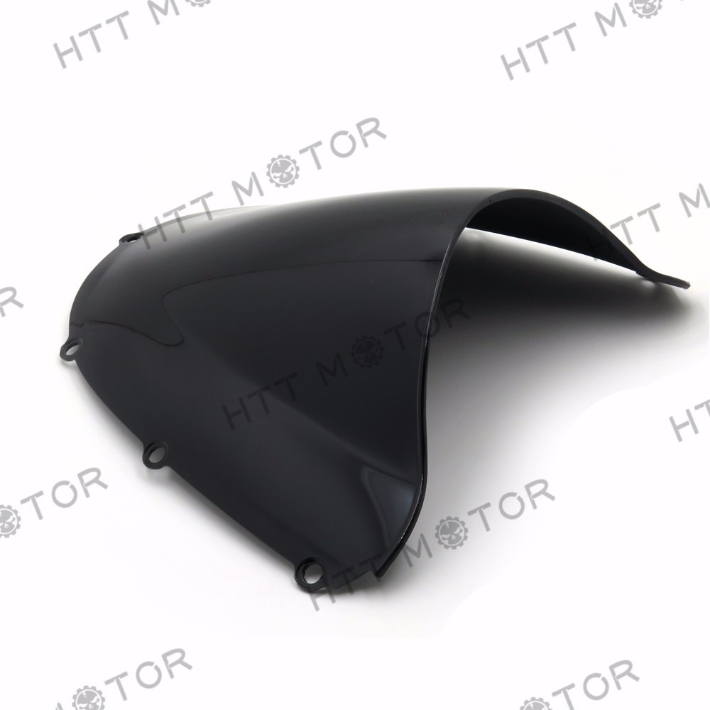 SMOKE BLACK DOUBLE BUBBLE WINDSCREEN WINDSHIELD FOR 2002-2003 HONDA CBR954RR