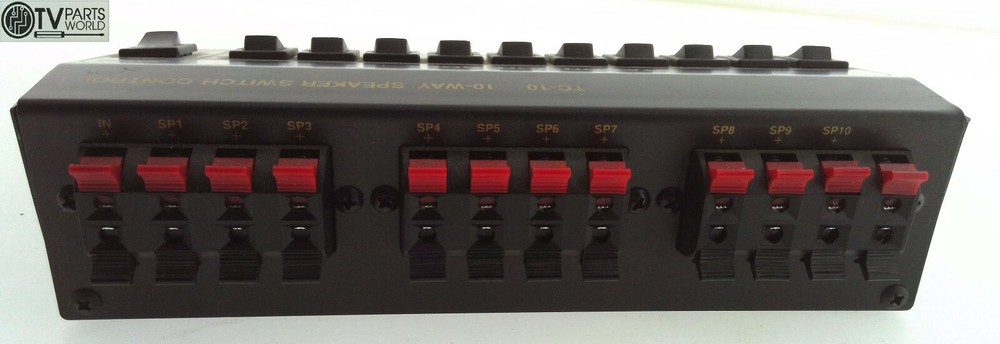 10-Way Speaker Switch Master Control Box TC-10 Station Control