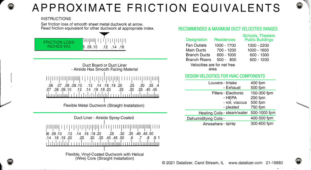 Duct Calculator by Carrier